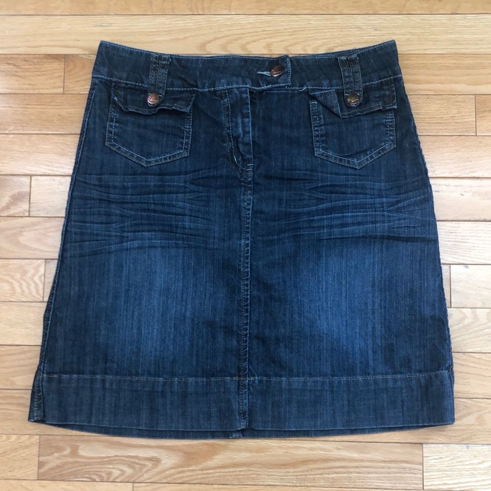 🔴 2 for$25 RW&CO jeans skirt size 8